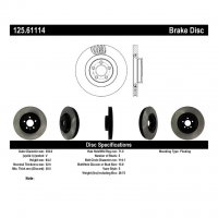 125.61114 Тормозные диски Premium FORD перед