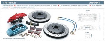 RBK113.02 ROTORA (Big Brake Kit) Тормозная система перед BMW 3хх (380X34 2-PIECE FC8) 