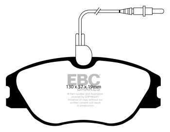 DP21396 EBC Brakes Greenstuff тормозные колодки передние PEUGEOT 607 для машин выпуска 2000-2005 года