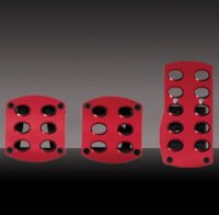 PDL PAD 3PC BLT ALUM RED
