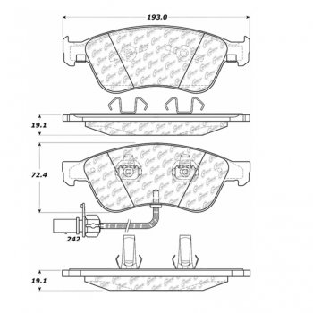 309.10240 StopTech Тормозные колодки Performance Pads   для: VOLKSWAGEN, AUDI 