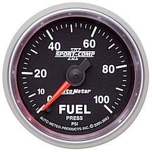 2-1/16" датчик давления топлива, 0- 100 PSI, FSE AUTO METER #3663 Fuel Pressure