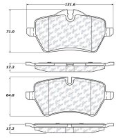 104.12041 Тормозные колодки Posi-Quiet Metallic MINI перед