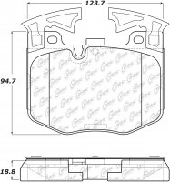 104.18670 Тормозные колодки Posi-Quiet Metallic BMW перед