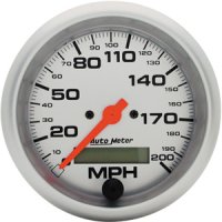3-3/8" сподометр, 200 MPH, IN-DASH, LCD, ELEC AUTO METER #4486