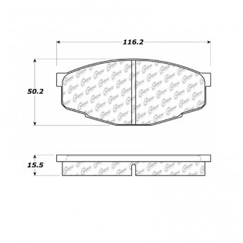 105.02070 Тормозные колодки Posi-Quiet Ceramic TOYOTA 