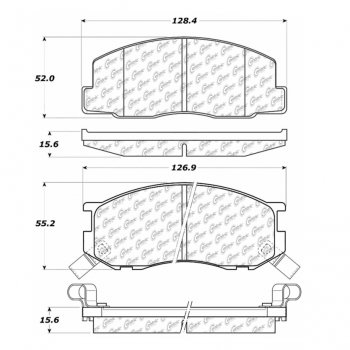 106.02630 Тормозные колодки PosiQuiet Extended Wear TOYOTA ; TOYOTA/VAN