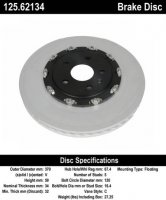 125.62134 Тормозные диски Premium CADILLAC, CHEVROLET перед левый
