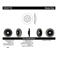 125.61116 Тормозные диски Premium FORD перед