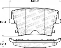 305.10571 StopTech Тормозные колодки Performance Chrysler