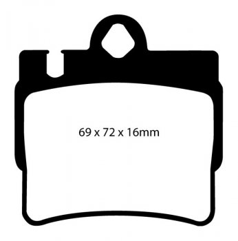 DP21364 EBC Brakes Greenstuff тормозные колодки зад MERCEDES-BENZ CL-Class (C215), S (W220) выпуска 1999-2002 года