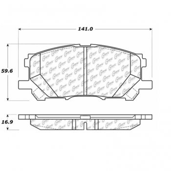 106.10050 Тормозные колодки PosiQuiet Extended Wear LEXUS, TOYOTA 