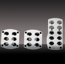 PDL PAD 3PC BLT ALUM BLK Aluminum