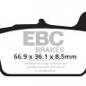 FA367/2TT EBC BRAKES Organic тормозные колодки  BETA ALP, RE, RR, Urban