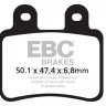 FA350TT EBC BRAKES Organic тормозные колодки  DERBI Boulevard, Cross, Senda; HONDA-HM CRE; ITALJET Jet, Millennium; MALAGUTI X3M; MBK X; SHERCO City, Enduro, SE, SM, Supermotard; YAMAHA DT, XT
