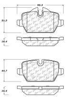 104.12260 Тормозные колодки Posi-Quiet Metallic BMW, MINI зад.