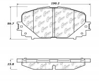 105.16280 Тормозные колодки Posi-Quiet Ceramic TOYOTA перед