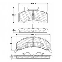 105.02150 Тормозные колодки Posi-Quiet Ceramic BUICK
