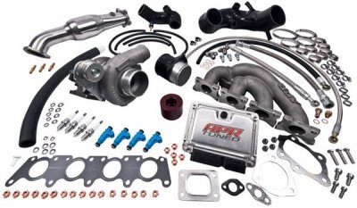 APR T3100010 Уровень III Продольный турбо кит B6 A4 2002-05 
Литой выпускной коллектор из инконеля от компании APRInvestment
Турбонагнетатель на подшипниках серии Ballistic от компании Honeywell/Garrett
Увеличенный корпус датчика массового расхода воздуха, разработанный компанией APR
Специальные патрубки впускной системы из цельного силикона от компании APR
Форсунки высокой производительности от APR
Все прилагаемые трубки и оборудование
