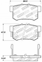 308.05370  StopTech Street Тормозные колодки Acura