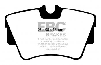 DPC1284 EBC Heavy Duty Carbon колодки зад.NISSAN, OPEL, RENAULT, VAUXHALL, VOLKSWAGEN 