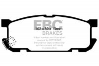 DP1453  EBC Brakes Ultimax2 Тормозные колодки зад. MAZDA MX5