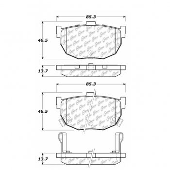 309.03230 StopTech Тормозные колодки Performance Pads HYUNDAI 