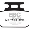 FA152/2TT EBC BRAKES Organic тормозные колодки  SUZUKI DR, RM, RMX; YAMAHA DT, TT, WR, XT, YZ