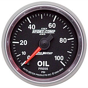 2-1/16" Давление масла, 0-100 PSI, FSE AUTO METER #3653 Oil Pressure
