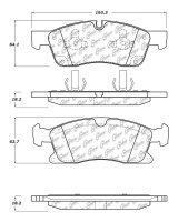 105.16291 Тормозные колодки Posi-Quiet Ceramic MERCEDES-BENZ