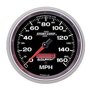 5" сподометр, 160 MPH, IN- DASH, SPORT-COMP II AUTO METER #3689 SpeedometerElec. Programmable