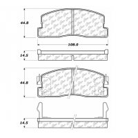 105.02230 Тормозные колодки Posi-Quiet Ceramic