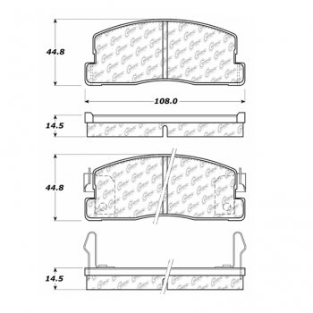 105.02230 Тормозные колодки Posi-Quiet Ceramic 
