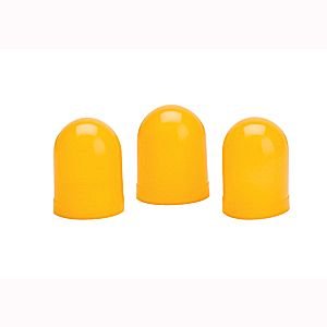 YELLOW LIGHT BULB BOOTS (3/PKG) AUTO METER #3208 Light Bulb Covers, 3 Pack - Yellow