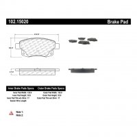 102.15020 Тормозные колодки C-TEK Metallic FORD зад