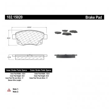 102.15020 Тормозные колодки C-TEK Metallic FORD зад 