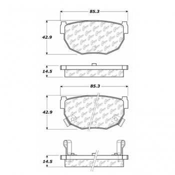 106.02720 Тормозные колодки PosiQuiet Extended Wear NISSAN ; NISSAN/200SX; NISSAN/240SX