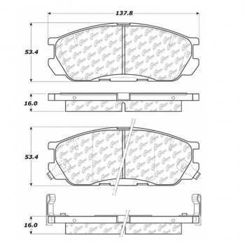 106.05520 Тормозные колодки PosiQuiet Extended Wear 