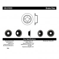 120.51033 Тормозные диски Premium HYUNDAI, KIA зад
