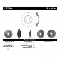 121.99084 Тормозные диски Premium AUDI перед