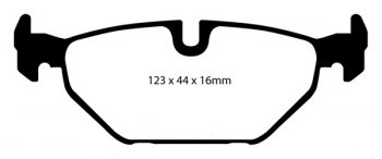 DP21405 EBC Brakes Greenstuff тормозные колодки зад SAAB 9-5 выпуска 1999-2010 года