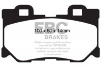 DP61824 EBC Brakes Greenstuff тормозные колодки зад INFINITI FX30D, FX37, FX50, QX70