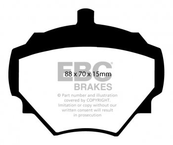 DPX2294 EBC Brakes Ultimax2 тормозные колодки зад LAND ROVER DEFENDER, RANGE ROVER выпуска 2011-2023 года