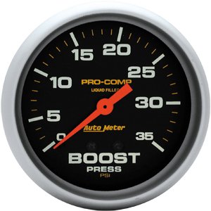 2-5/8" BOOST (давление наддува), 0-35 PSI, MECH AUTO METER #5404 Boost
