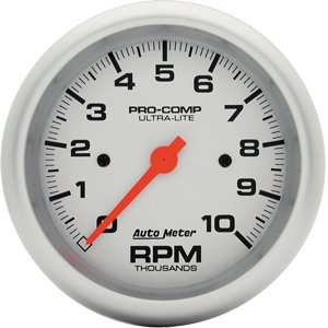 3-3/8" тахометр, 10,000 RPM, IN-DASH, ELEC AUTO METER #4497 TachometerSingle Range