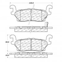 105.11200 Тормозные колодки Posi-Quiet Ceramic