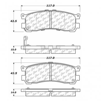 106.05530 Тормозные колодки PosiQuiet Extended Wear ; MAZDA/929; MAZDA/MILLENIA; MAZDA/MPV