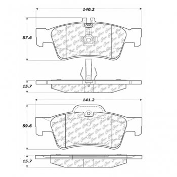 106.09860 Тормозные колодки PosiQuiet Extended Wear MERCEDES-BENZ 