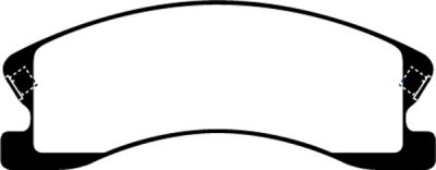 DP41664R EBC Brakes Yellowstuff Тормозные колодки перед JEEP Grand Cherokee Ширина 157мм, Высота 60мм, Толщина 19мм