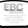 DP21410 EBC Brakes Greenstuff тормозные колодки зад HOLDEN Barina; OPEL / VAUXHALL Corsa (C), Tigra